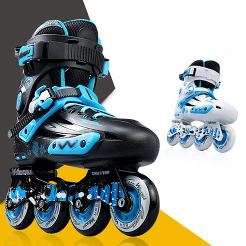 

Skates Adult Fancy Single Row Flat Skates Inline Skating Shoes Men And Women Skating Shoes Adult Skating Shoes