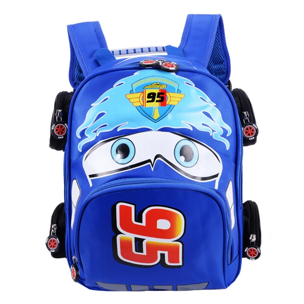 New Cartoon Cars Kids Backpack Fashionable Large Capacity Breathable Waterproof 3D Student School Bag Boys Girls Birthday Gifts