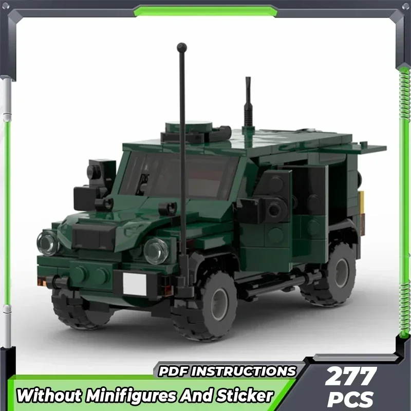 

Moc Building Bricks Military Model Belgian Army Tactical Car Technology Modular Blocks Gifts Toys For Children DIY Sets Assembly
