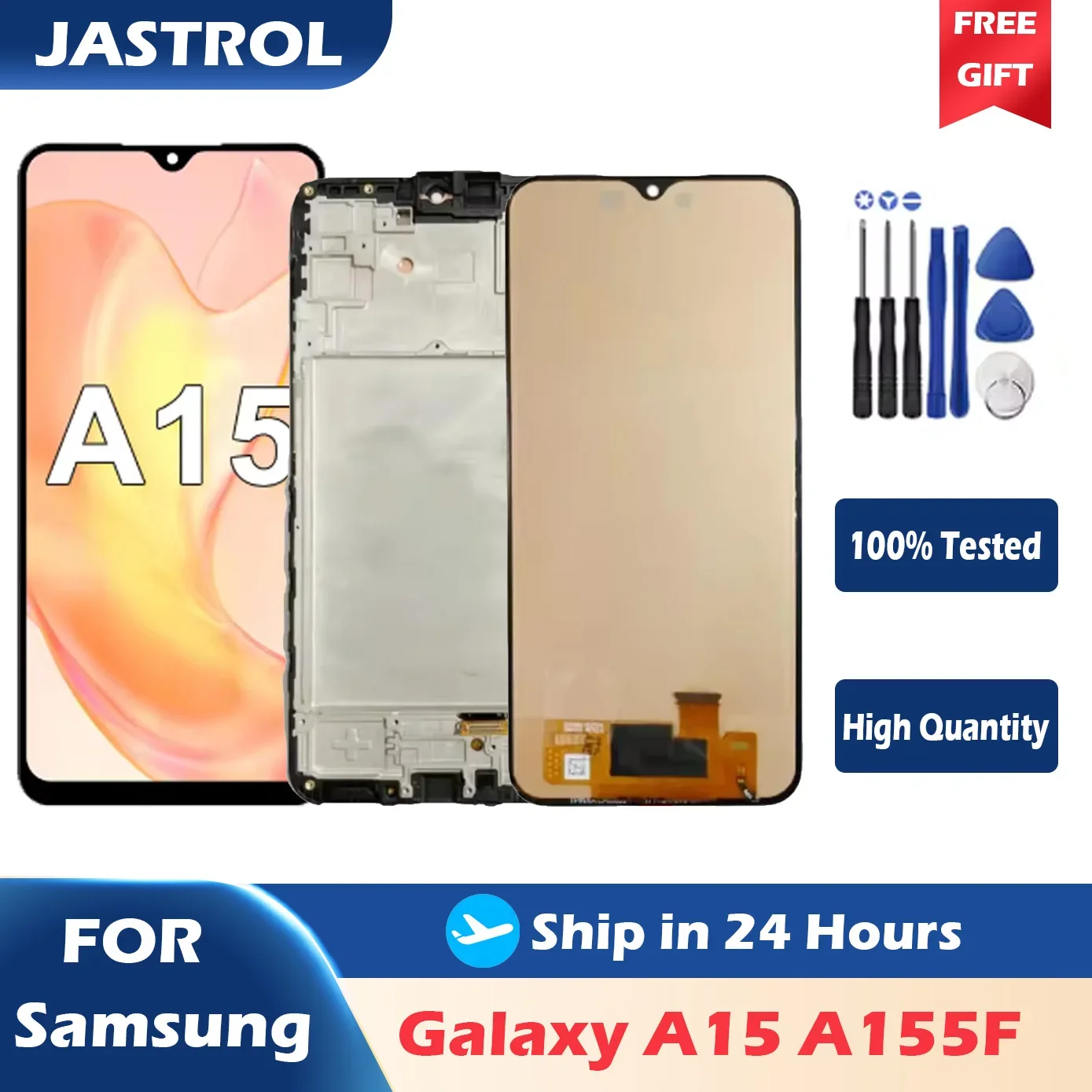 Image of 6,5 "LCD A15 Display Bildschirm Für Samsung A15 4G A155 LCD Für Samsung A15 5G A156 LCD Bildschirm touch Digitizer Montage Mit Rahmen
