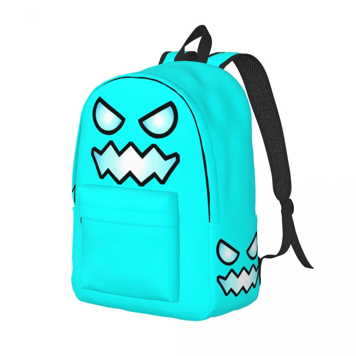 Geometry Cube Dash Game Fashion Backpack Sports High School Work Unblocked Level Daypack for Men Women College Shoulder Bag