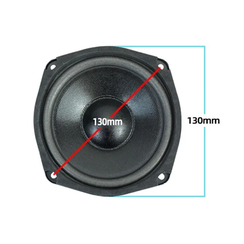 1pcs 5.25 Inch 8 Ohm 50W Audio Medium Woofer Speaker For Broadcast Conference Audiovisual Entertainment KTV Loudspeaker