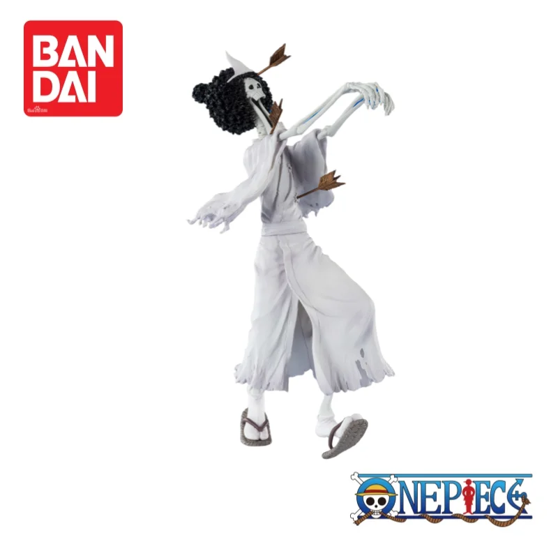 

In Stock Original Bandai One Piece 100% Genuine Anime Merchandise Brook Action Figure Figurine Collectible Holiday Gifts Model