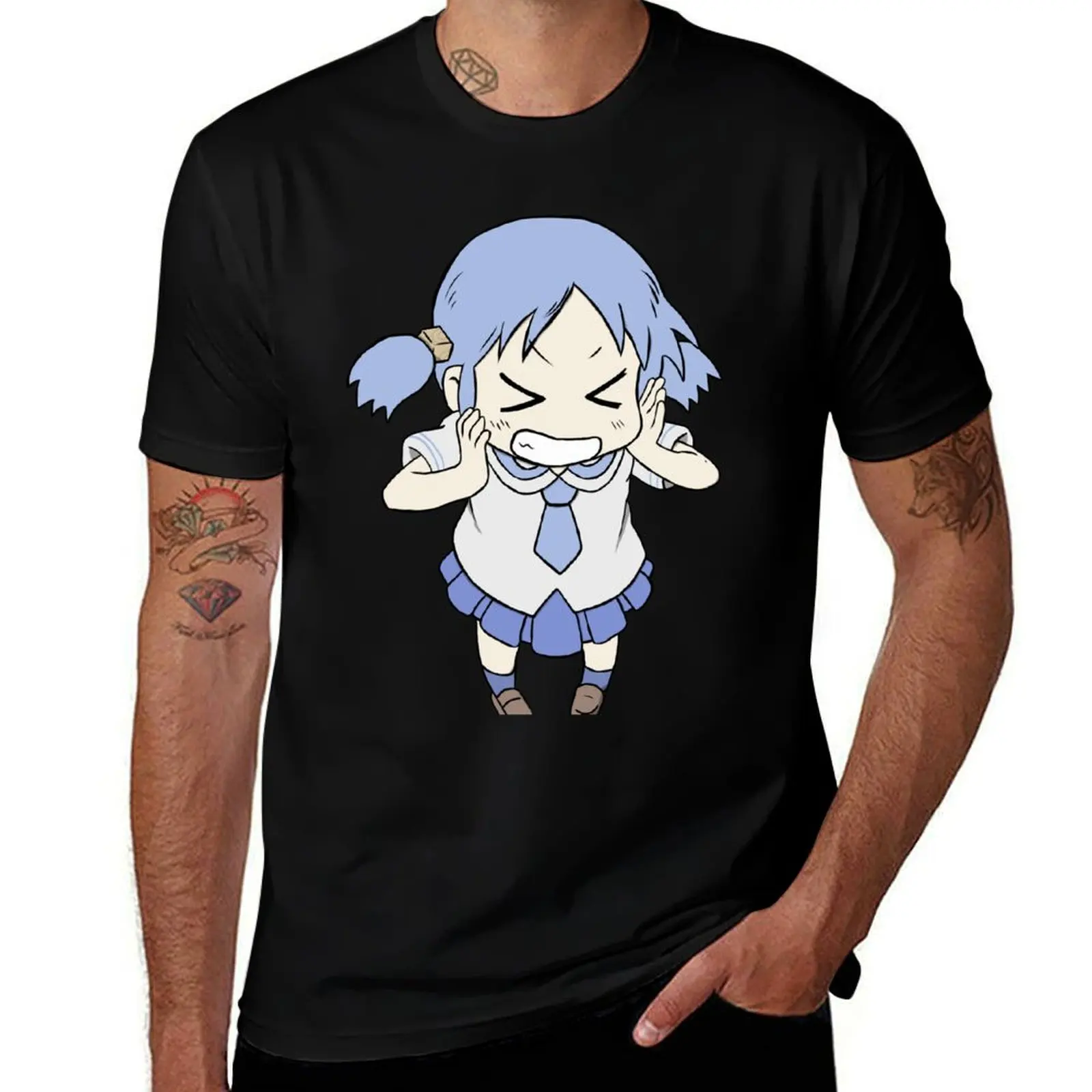 

Mio-chan (Nichijou) T-Shirt t shirts for man cotton funny graphic t shirts for man g man t shirts for men T-Shirt