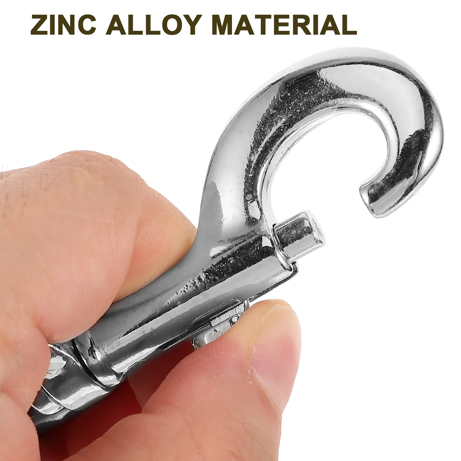 

2Pcs Dog Leash Buckle Stainless Steel Swivel Snap Hook Secure Quick Fastening Bolt Snap Clip for Pet Leash Clasp Heavy Duty