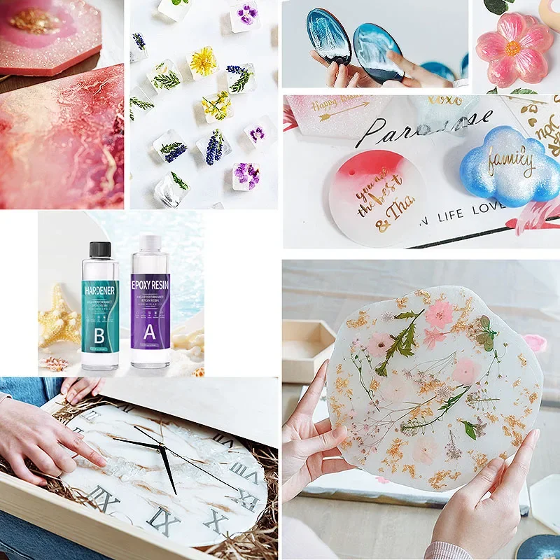 Pegamento de resina epoxi AB 1:1, selladores adhesivos altos, endurecedor transparente de cristal, epoxi, pegamento de resina DIY, accesorios para fabricación de joyas, fundición