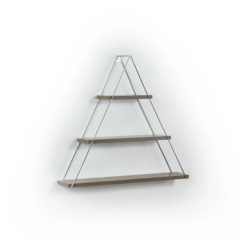 Floating wall decoration wall mounted decorative rack, hanging metal bracket triangular rack