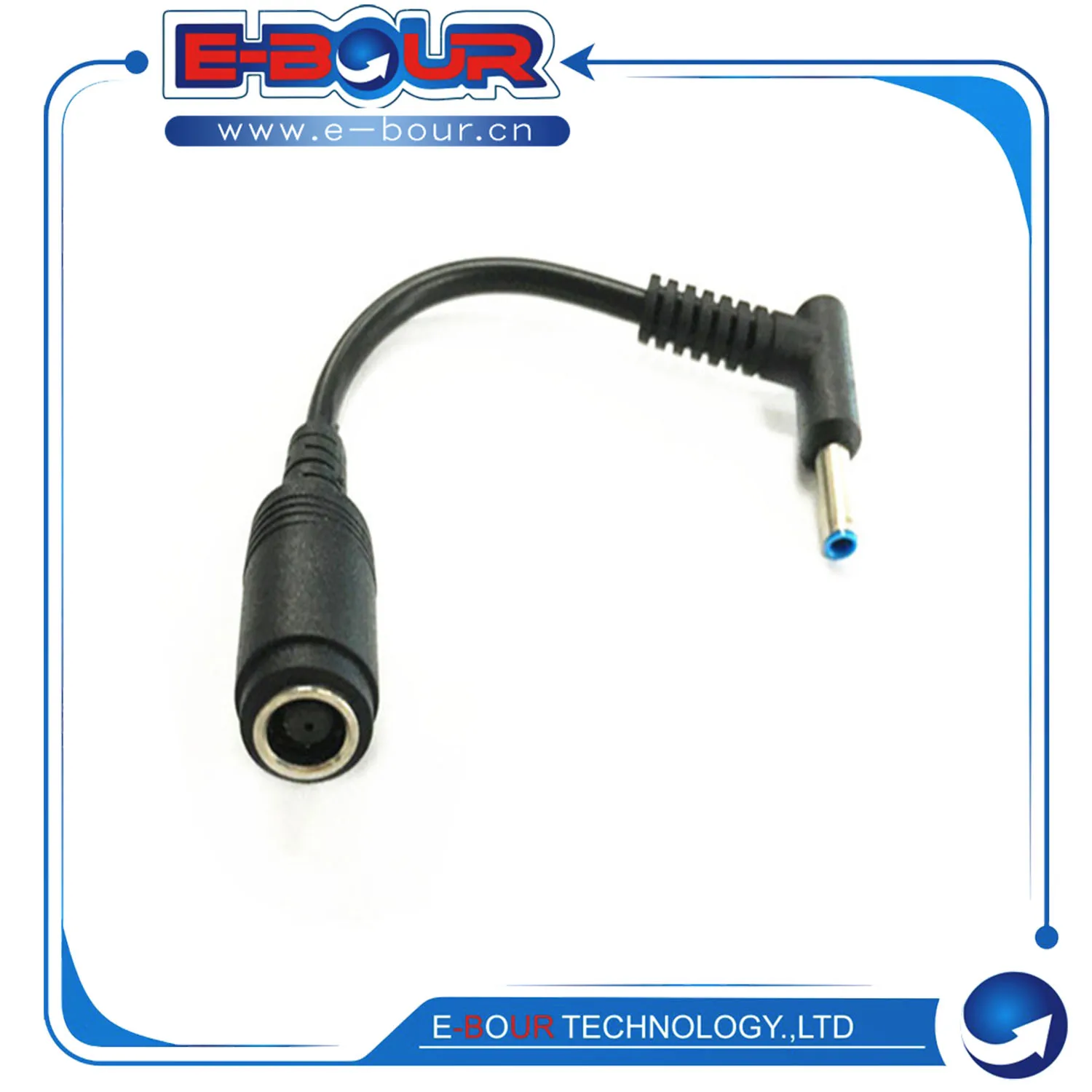 Kabel konverter pengisian daya DC, kabel 7.4mm x 5.0mm ke 4.5mm x 3.0mm, adaptor pengisi daya soket DC kabel 15.6cm