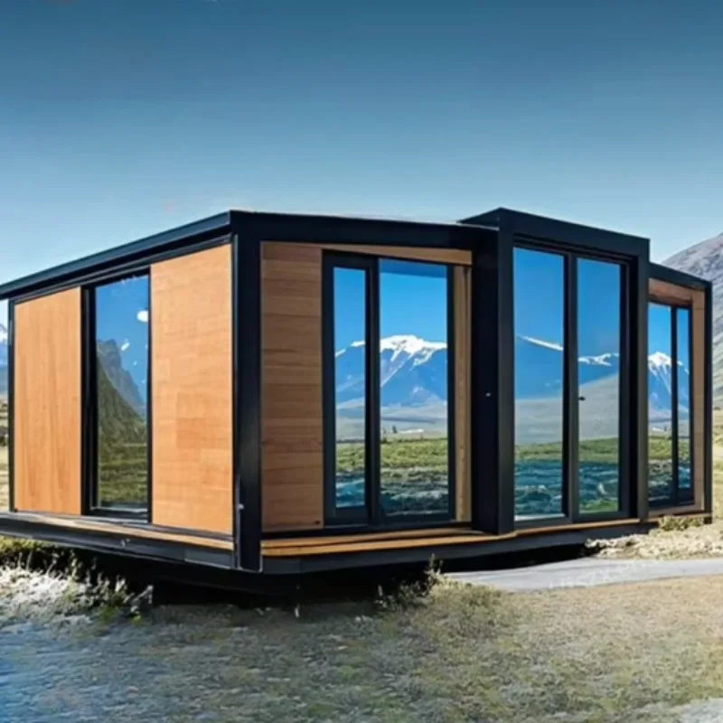 Mobile Container House Prefabricated Expandable Modular Home Tiny Living Cabin Office Prefab Housing Portable Shelter Hot Sale