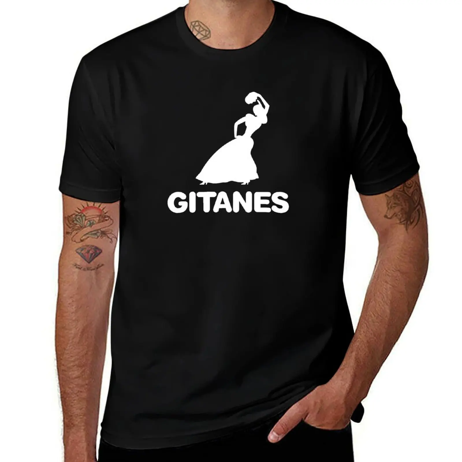 1970's vintage Gitanes gypsy dancer emblem - Matra, Ligier, Serge Gainsbourg - white print T-Shirt