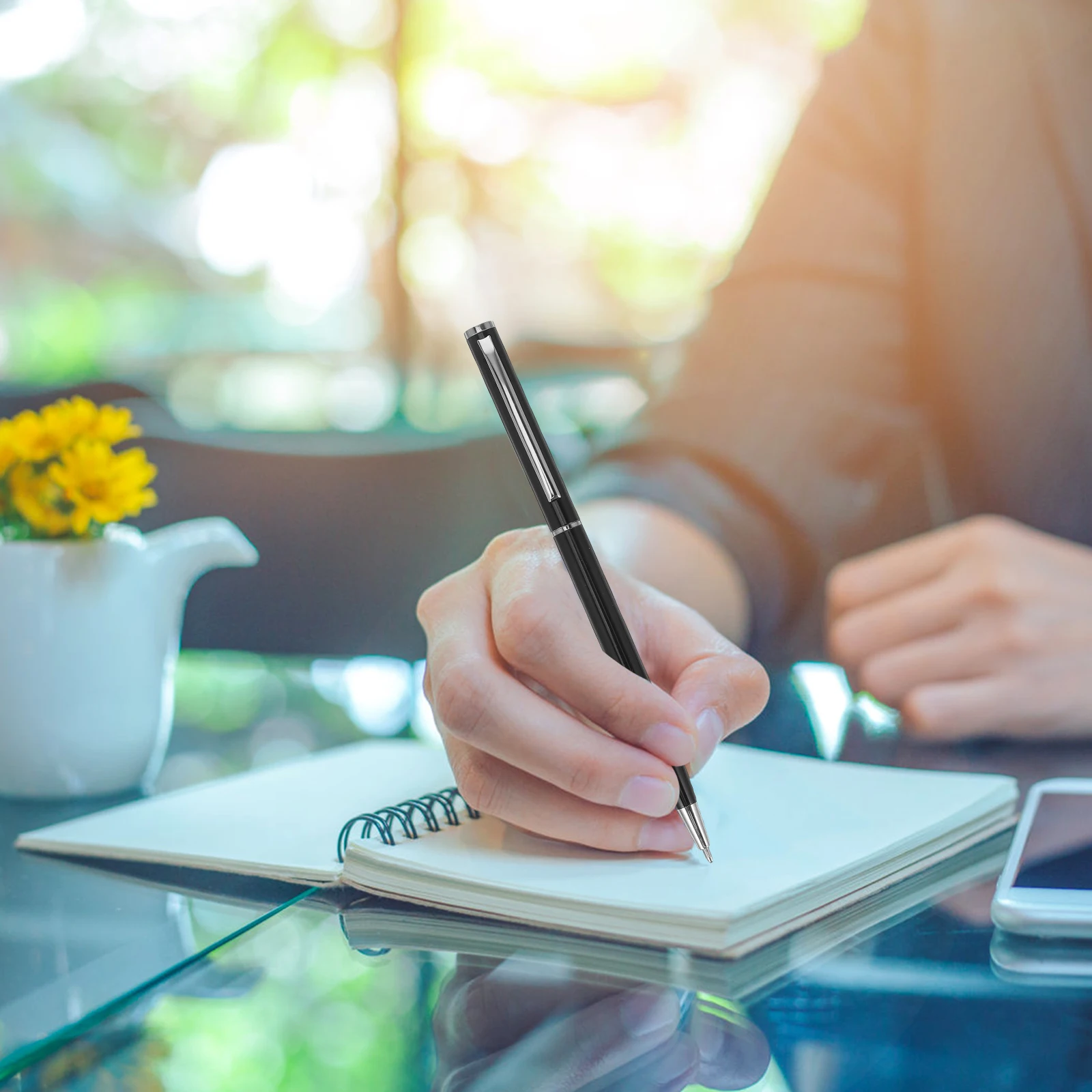 

5Pcs Rotary Ballpoint Pen Elegant Packaging 360degree Rotation Smooth Ink Flow No-Skip Writing Ideal Business Office