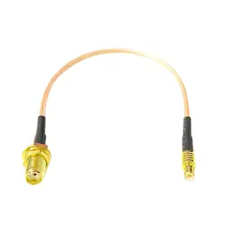 SMA Female Bulkhead  to MCX Male Straight RF Cable Adapter RG316 15cm 6inch NEW Wholesale for WIFI Wireless Router