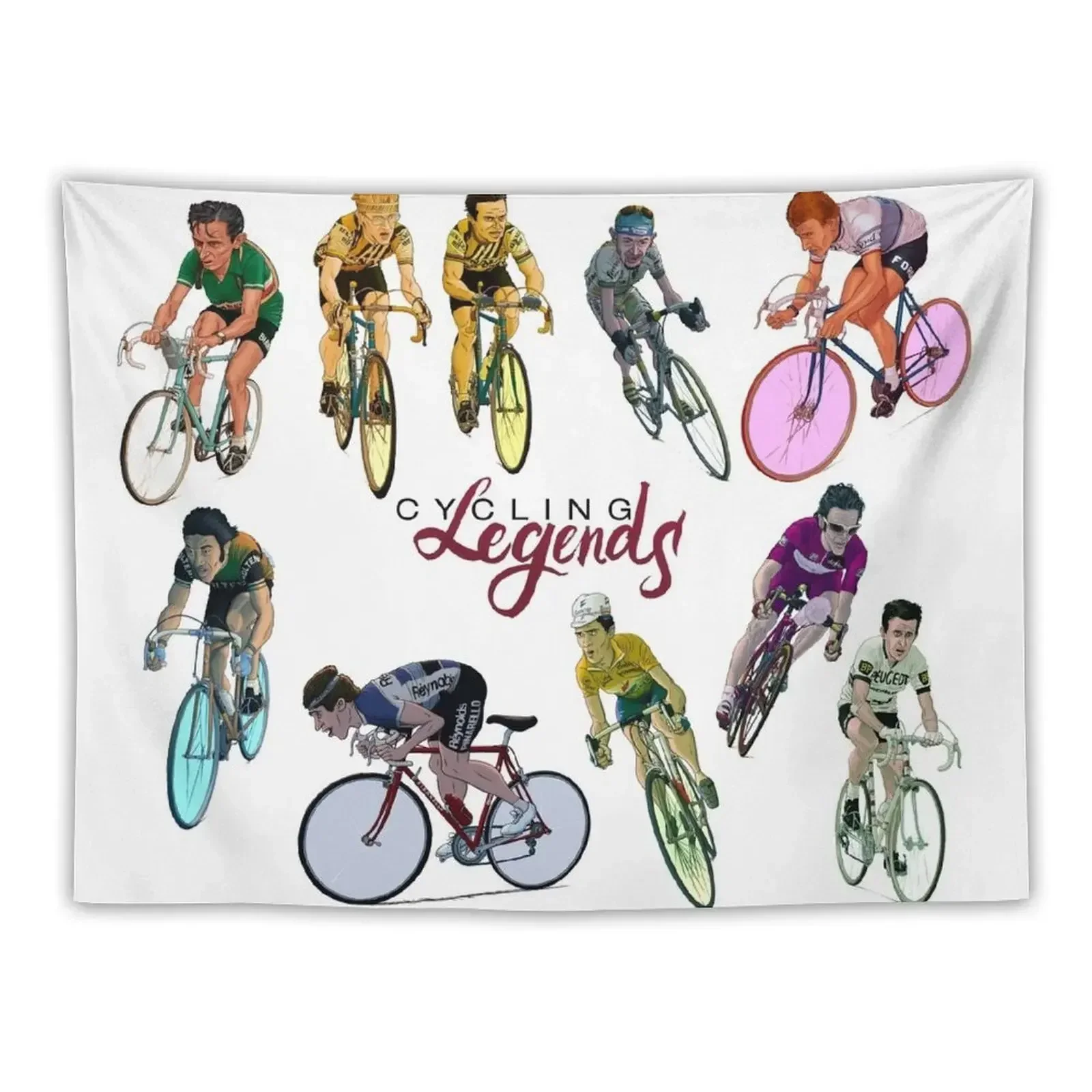 Cycling Legends pattern Tapestry Wall Mural Decorative Wall Murals Kawaii Room Decor Wall Hanging Tapestry