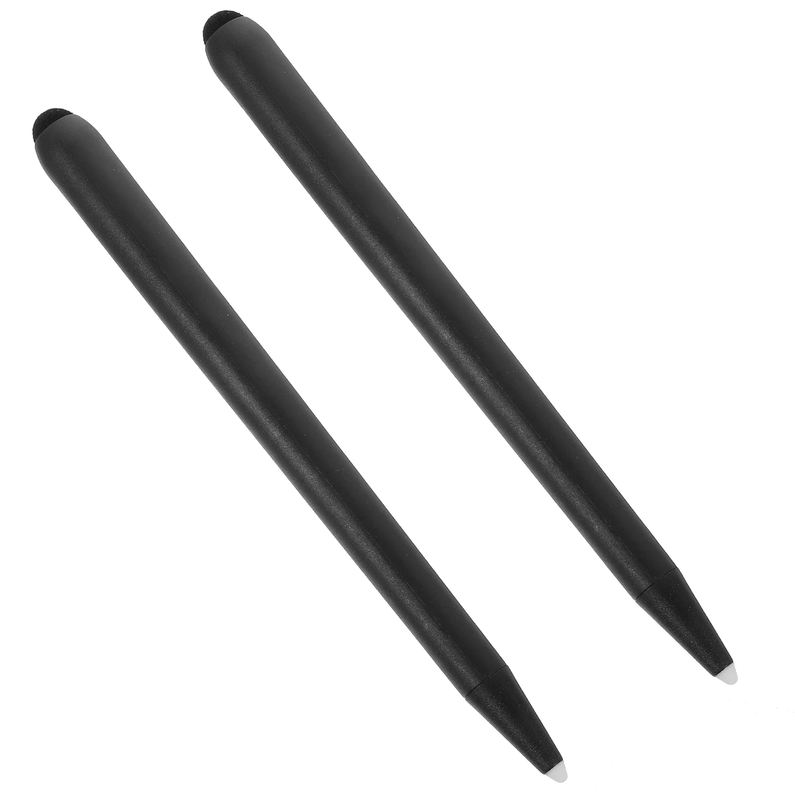 2 ชิ้น Touch Stylus Screens ปากกาพิเศษ Double-headed Design ลายมือ (ปากกาสีดํา) ไวท์บอร์ดอิเล็กทรอนิกส์