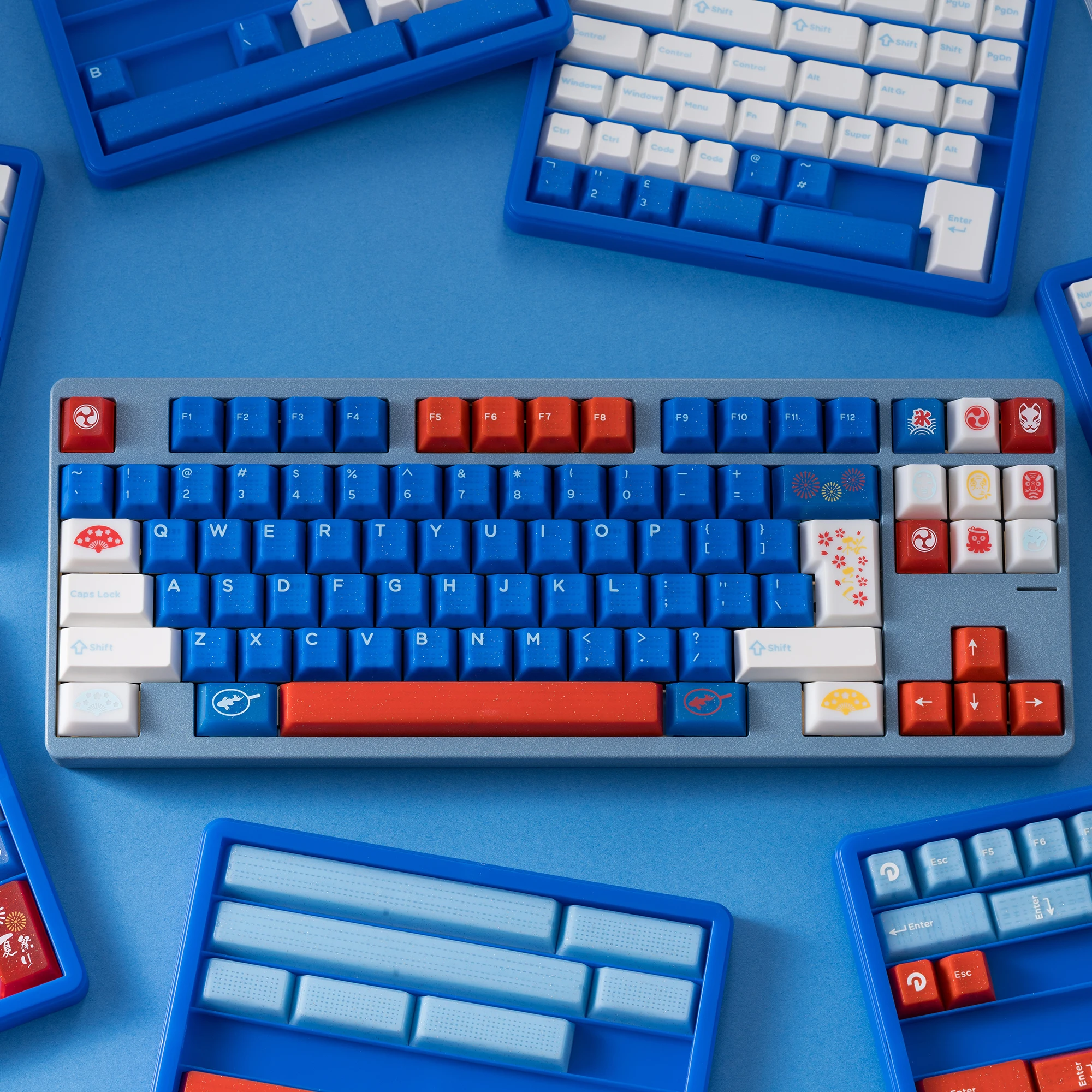 

Summer ABS Secondary Molding or UV Screen Printing Mechanical Keyboard Keycaps Summer Celebration