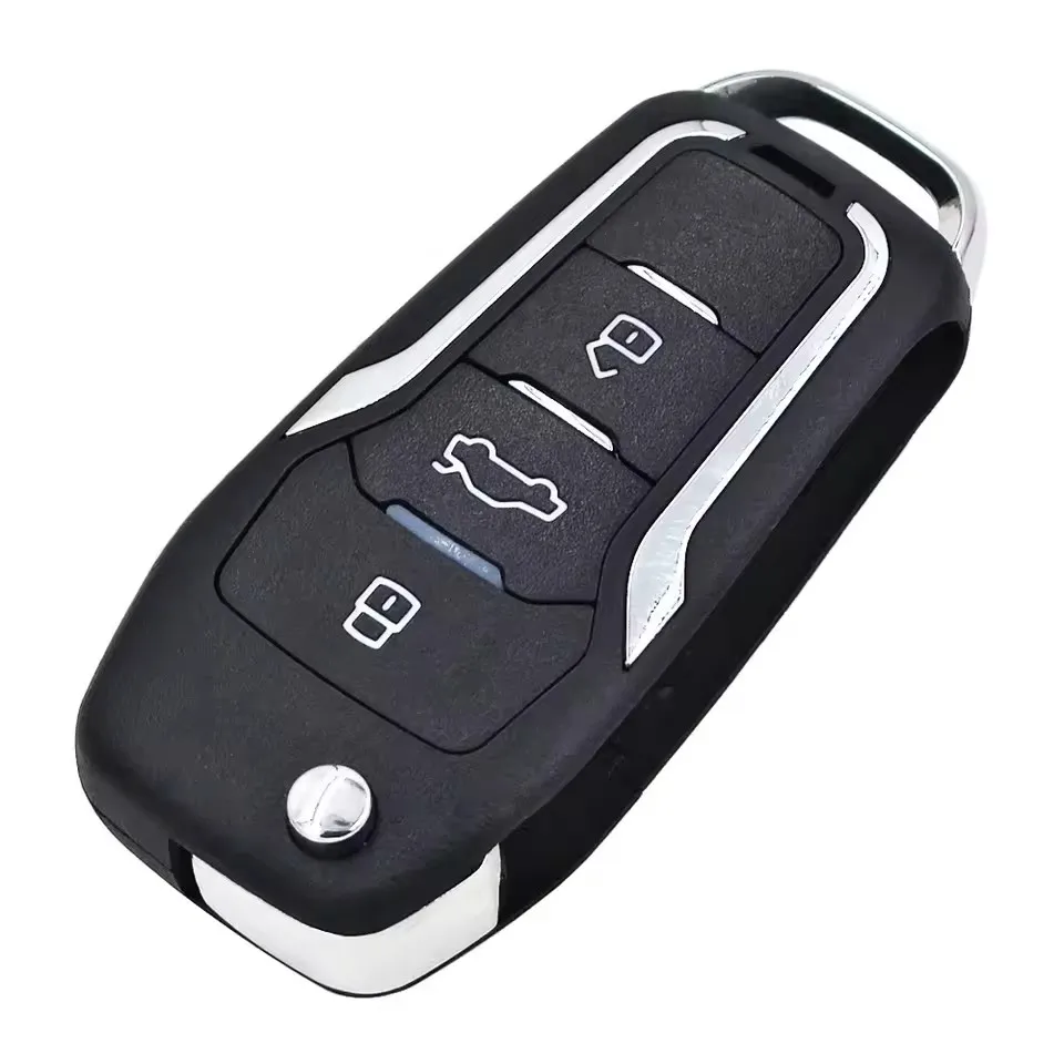 KEYECU Replacement Upgraded Flip Remote Key Fob ASK 433.92MHz ID46 for Suzuki Swift SX4 from 2008-2012 FCC ID: TS002