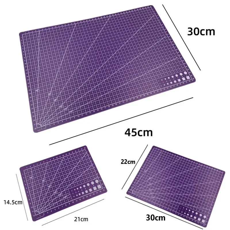 A3 PVC Cutting Mat Single Side Patchwork Cut Pad for Workbench Patchwork Sewing Manual DIY Knife Engraving Leather Cutting Board