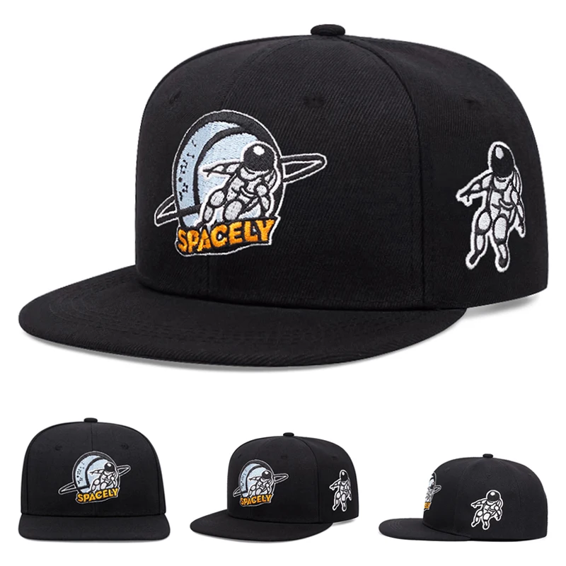 Gorra de Béisbol 2026 con Bordado de Astronauta, Estilo Hip Hop, para Uso Diario, Decorativa, con Visera, Unisex, de Ala Plana