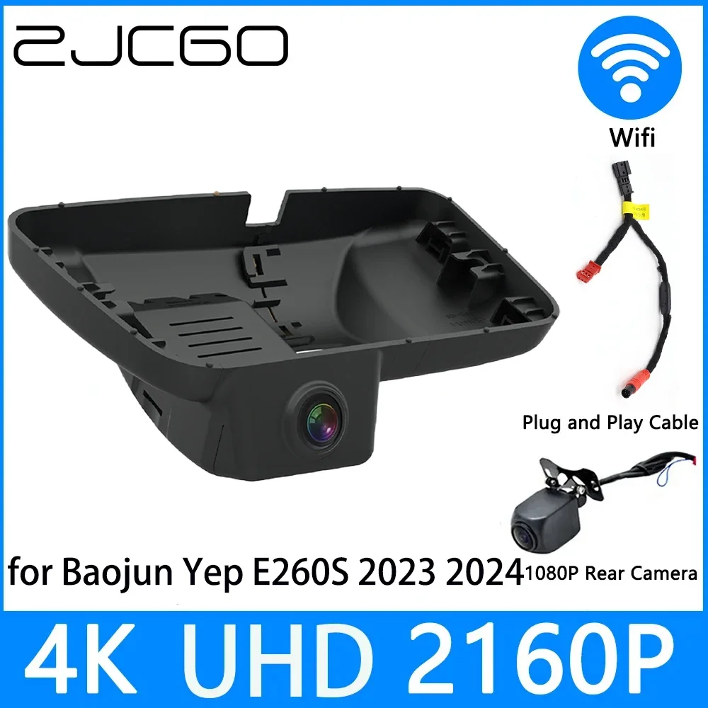 

ZJCGO Dash Cam 4K UHD 2160P Car Video Recorder DVR Night Vision parking for Baojun Yep E260S 2023 2024