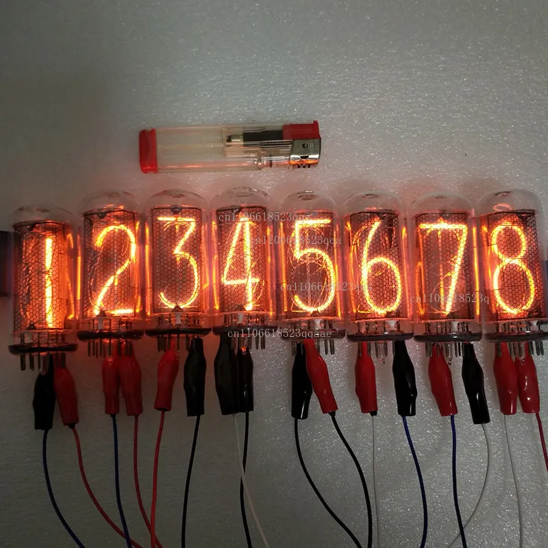 Imported IN-18 glow digital tube electronic clock front DIY retro creative clock in-14