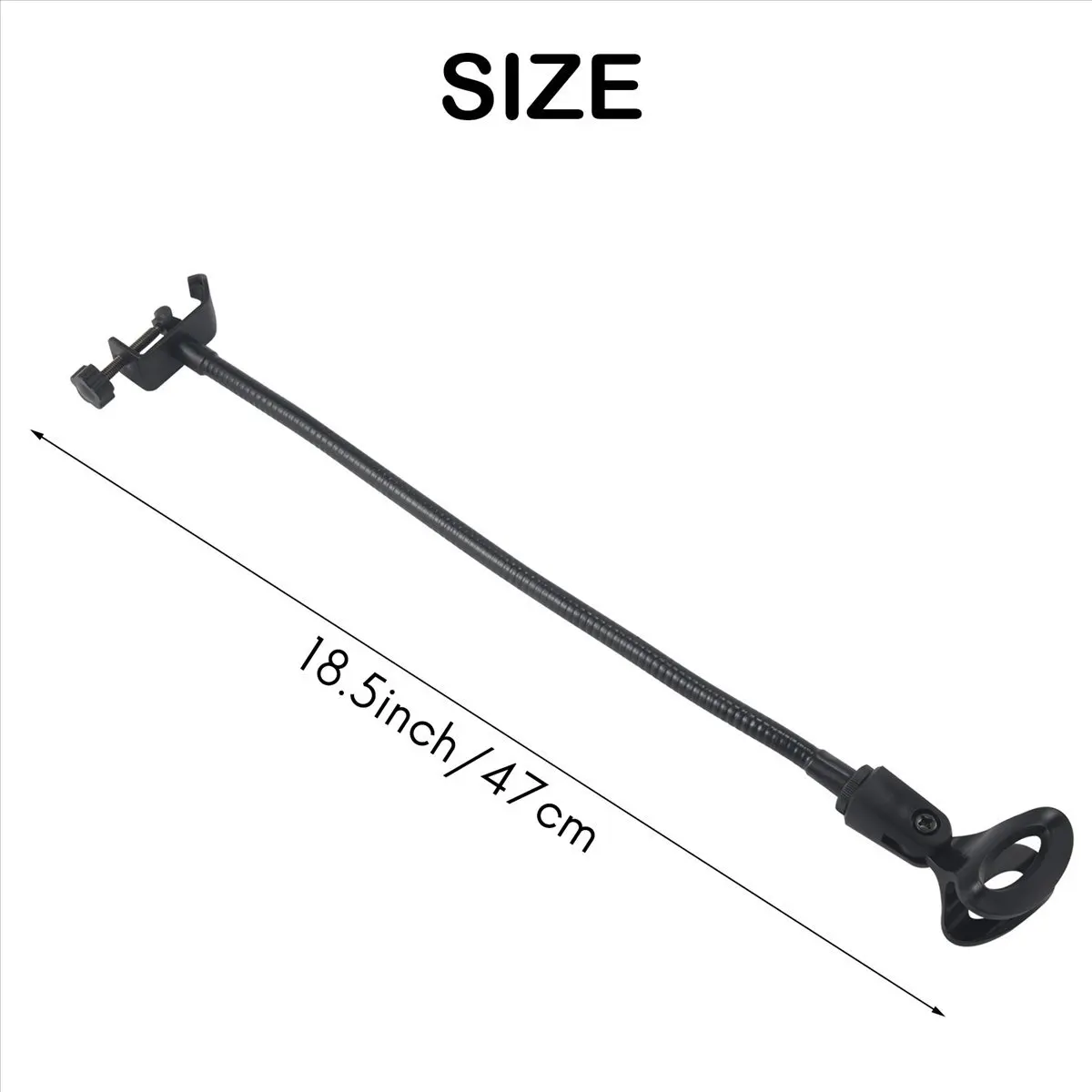NewABNR Flexible Gooseneck Microphone Stand with Desk Clamp for Radio Broadcasting Studio, Live Broadcast Equipment, Stations