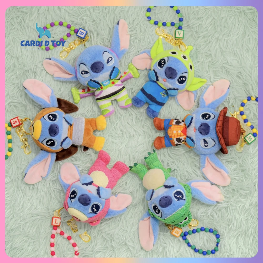 

New Genuine Hot Toys Stitch Mania Series Blind Box Cosbi Keyring Keychain Ornament Stitch Toy Story Theme Mystery Box Gift Toy