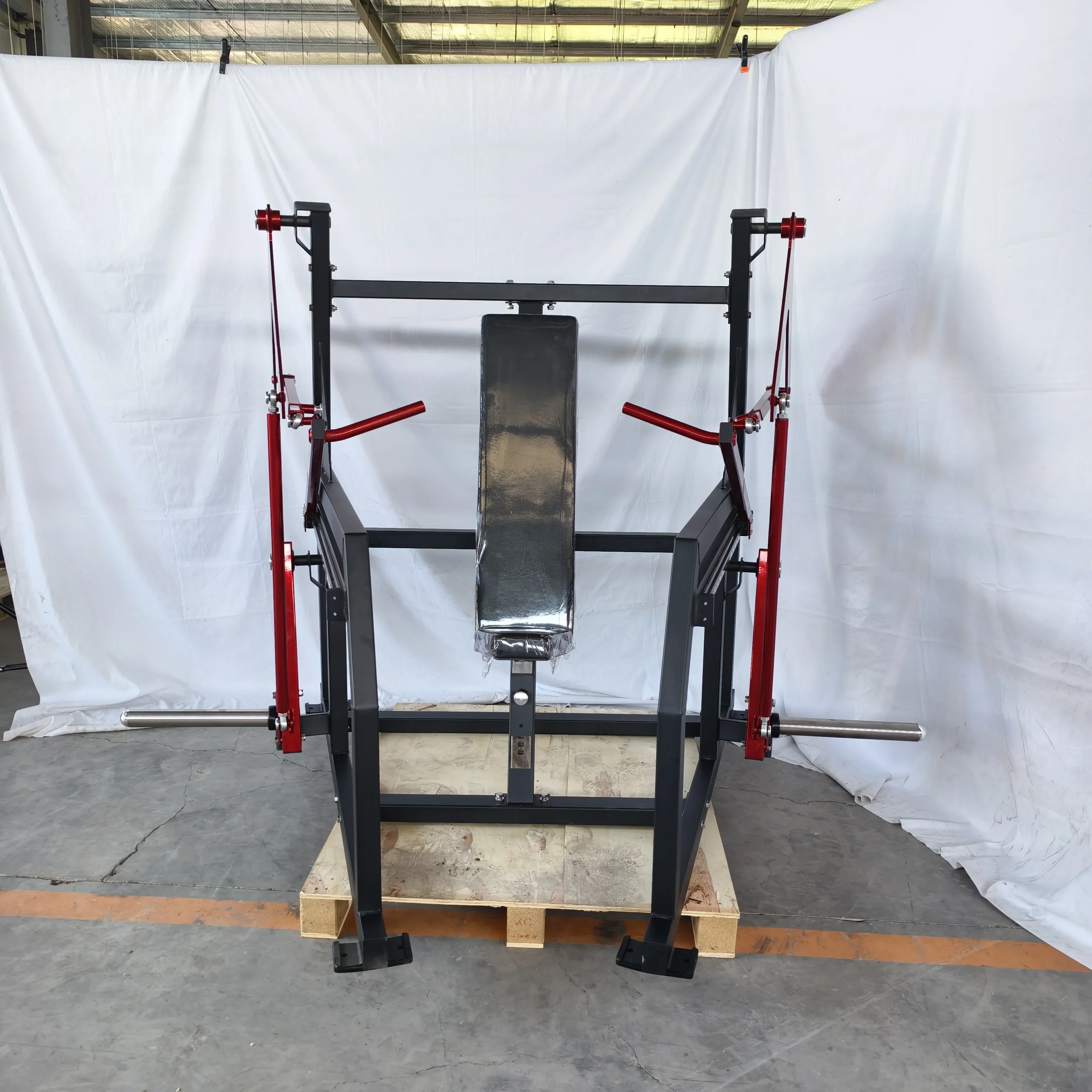High Quality Strength Training Routine Commercial Gym Equipment Plate Loaded Chest Biceps Training Adjustable Chair Chest Press