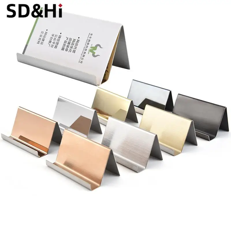 Display Rack para Cartão de Visita, Name Tag, Desktop Stand, Table Organizer, Celular Titular, Sala de Conferência Acessórios