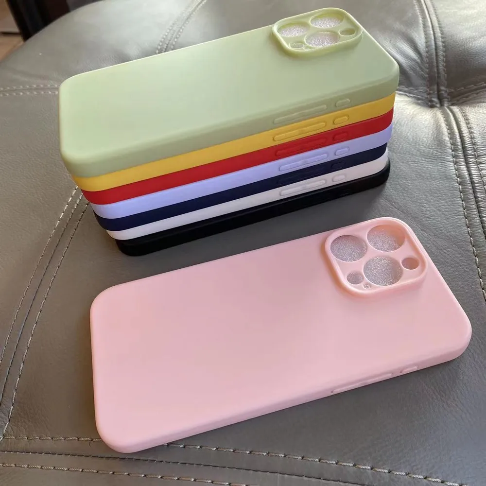 Original Liquid Silicon Case for Apple iphone 15 Pro Max 15 Plus Matte Soft Back Cover Fundas For iphone15 Plus 15Pro Max - náhled 3