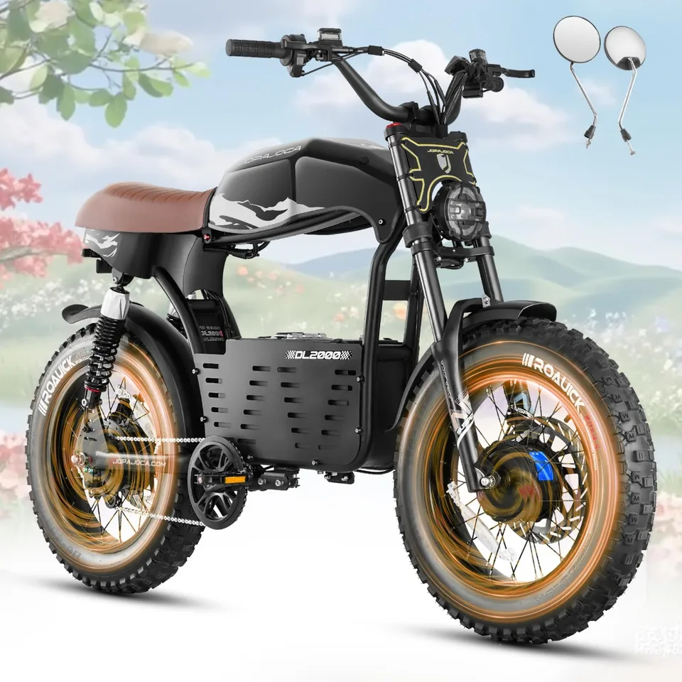 DL2000 4000W Dual Motor Electric Bike 52V 30AH 20'' 44MPH 90Miles