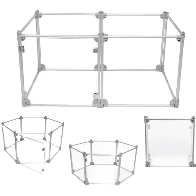 DIY aluminium acrylic pet fence for sale