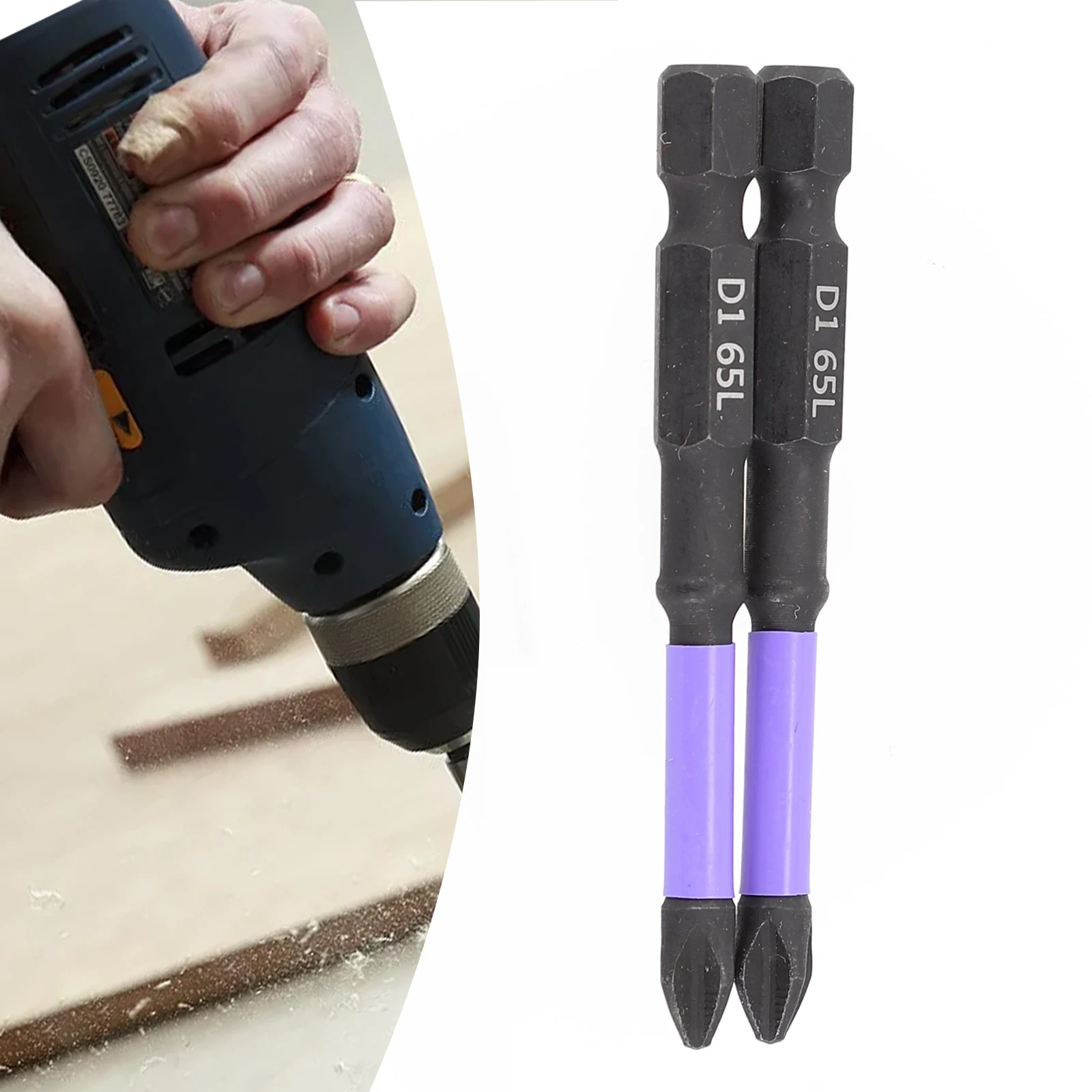 Anti-Slip Liga de Aço Bit Set, Nut Driver, chaves de fenda magnéticas especiais, alta dureza Screwdrivers, PH2, 25mm, 50mm, 65mm, 70mm, 90mm, 150mm, PCes 2