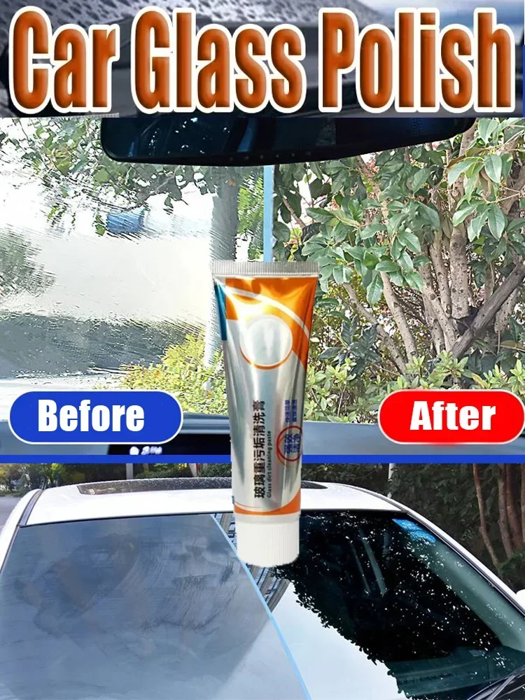 

Car Glass Oil Film Cleaner Quick Remove Stubborn Water Spot Rain Stains Auto Car Window Front Windshield Agent Tools