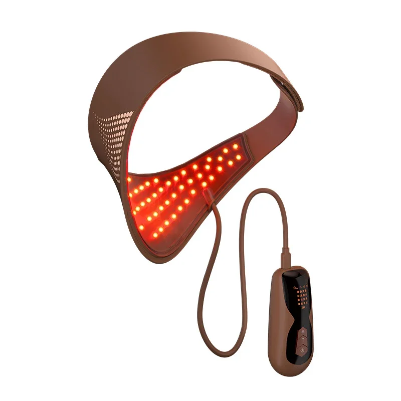 Draagbaar oplaadbaar siliconen anti-aging nekmasker 4-kleuropties voor gezichtshals Huidverzorging Verjonging Schoonheid Persoonlijke verzorging fas