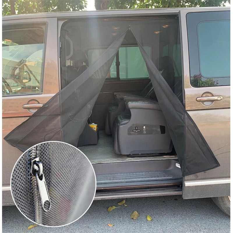 

For Vw T5 T6 Sliding Car Door Curtain Magnetic Mosquito Net Ventilate Fly Screen Proof Curtain Ultra Fine Anti-Mosquito Mesh