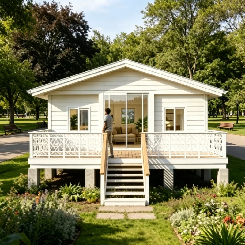 Container House Portable Prefab Home Economic Waterproof Mobile Tiny House for Living Office