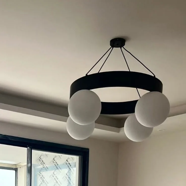 

French Designer Nordic Bedroom B & B Bauhaus Magic Bean Glass Bubble Light