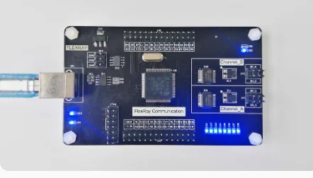 Imagem -02 - Placa de Desenvolvimento Flexível Comunicação de Máquina Dupla Flexray para Porta Serial Flexray para Can