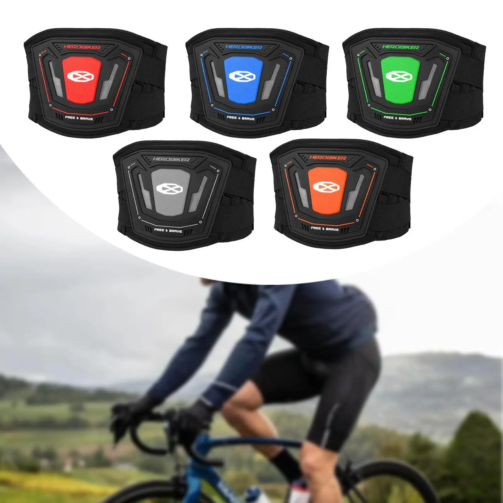 

Waist Protection Strap Breathable Workout Motorcycle Kidney Belt Back Brace for Running Women Men Fitness Skating Outdoor