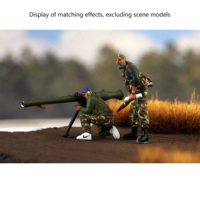 1/72 Middle Eastern Militia Artillery Launching Team Model (2 people) Finished colored soldier model