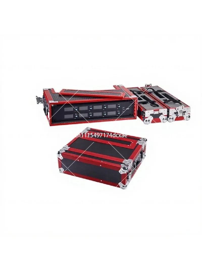 2U 3U Microphone Flight Case, Wireless Receiver Storage Cabinet, Aluminum Alloy Rack Mount Mic Box