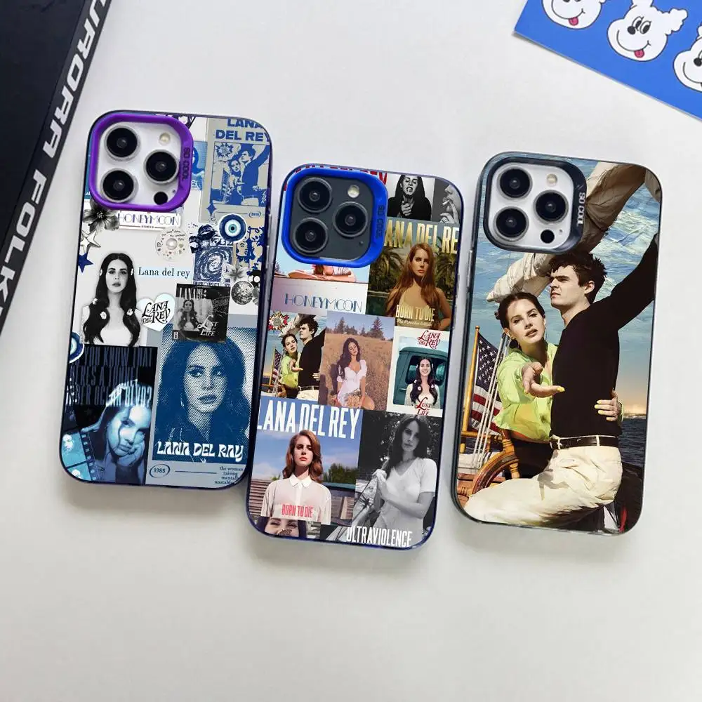 Sängerin Lana-Del R-Rey Handyhülle für iPhone 17 16 15 14 13 12 11 Pro Max Plus Farbige Matte Schutzhülle