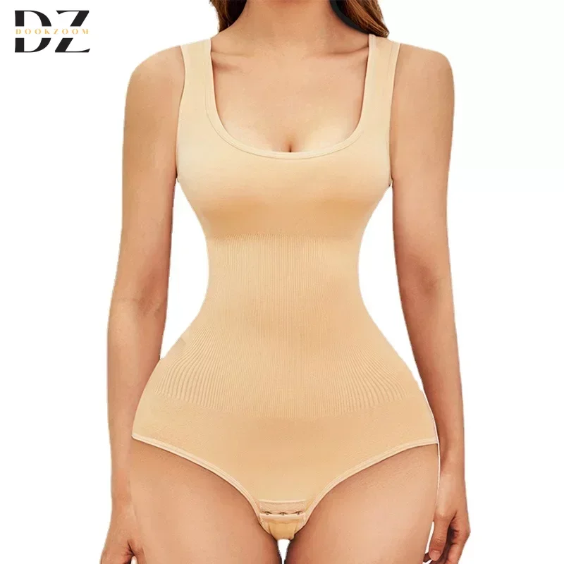 Bielizna modelująca dla kobiet Bezszwowe, solidne, modelujące całe body Wycięcie pod szyją Kontrola brzucha Wyszczuplająca bielizna modelująca sylwetkę i bielizna modelująca