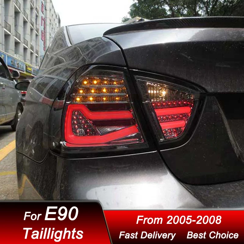 Hot Car Tail Lights For BMW 3 series E90 05-08 DOT EMARK style FULL LED Tail Lamp Dynamic Turn Signal Light Tail Lamp Assembly