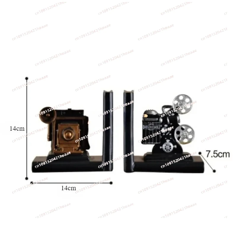 Suitable for portable bookshelves office crafts creative retro camera design home decoration