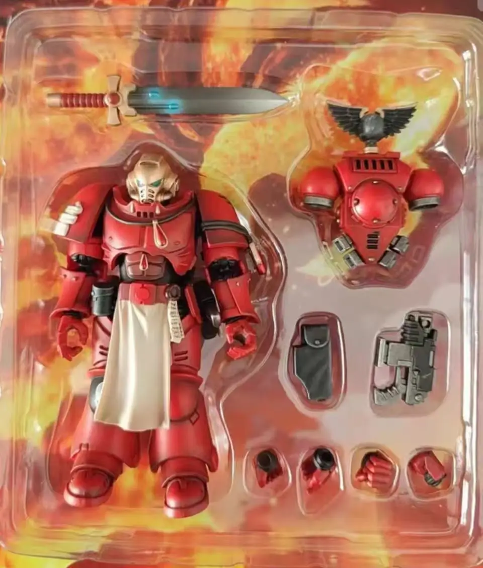 【ZW】JOYTOY Warhammer 40K 1/18 Actionfigur Blood Angels Veteran Vigna Modell Spielzeug Geschenke Sammlerstücke Ornamente