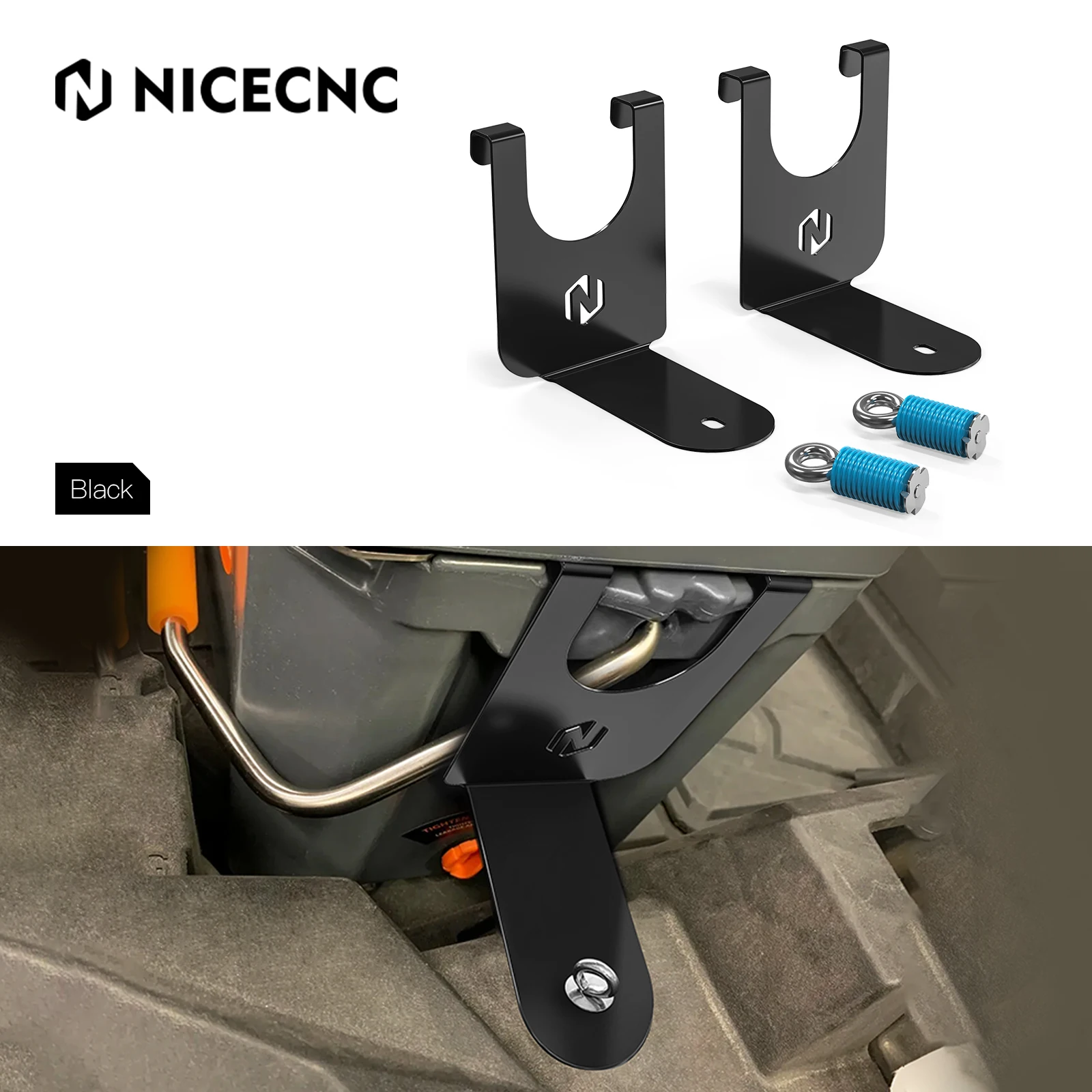 

NICECNC RZR XP 1000 Cooler Mounts for 2021 New Ozark 26qt Cooler with Drain Plug For Polaris RZR XP 1000 4 UTV Accessories