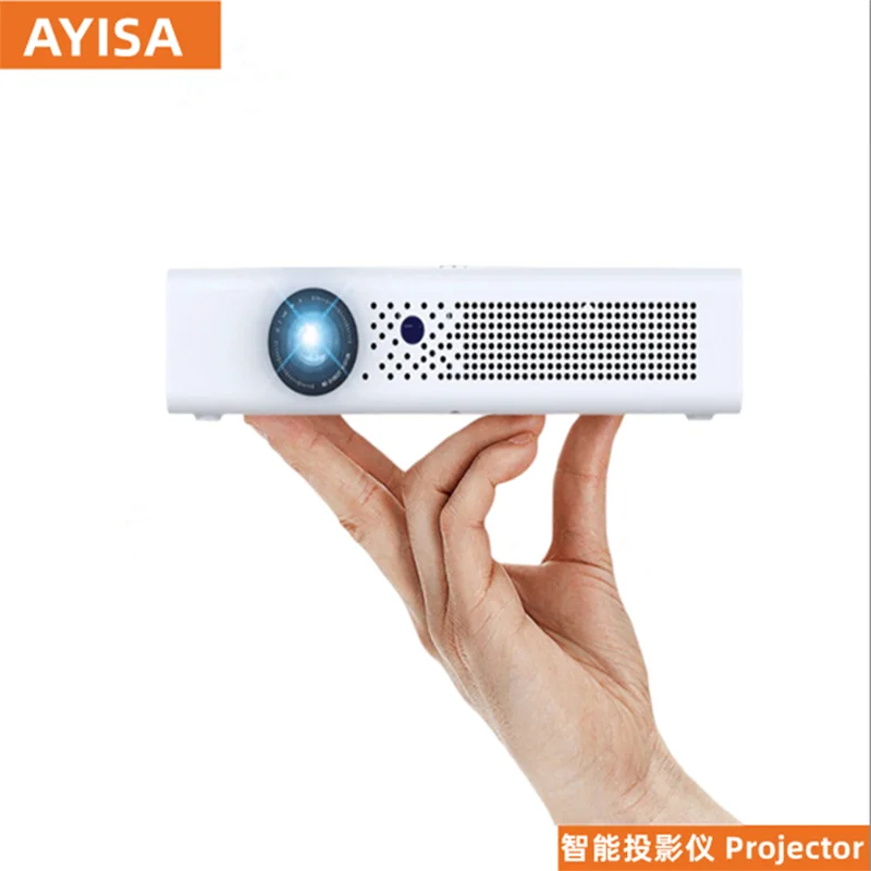 AYISA V6 3D 300inch Full HD 1080P 4K Smart Wifi Android LED DLP Home Theater Portable Mini Projector for Smartphone