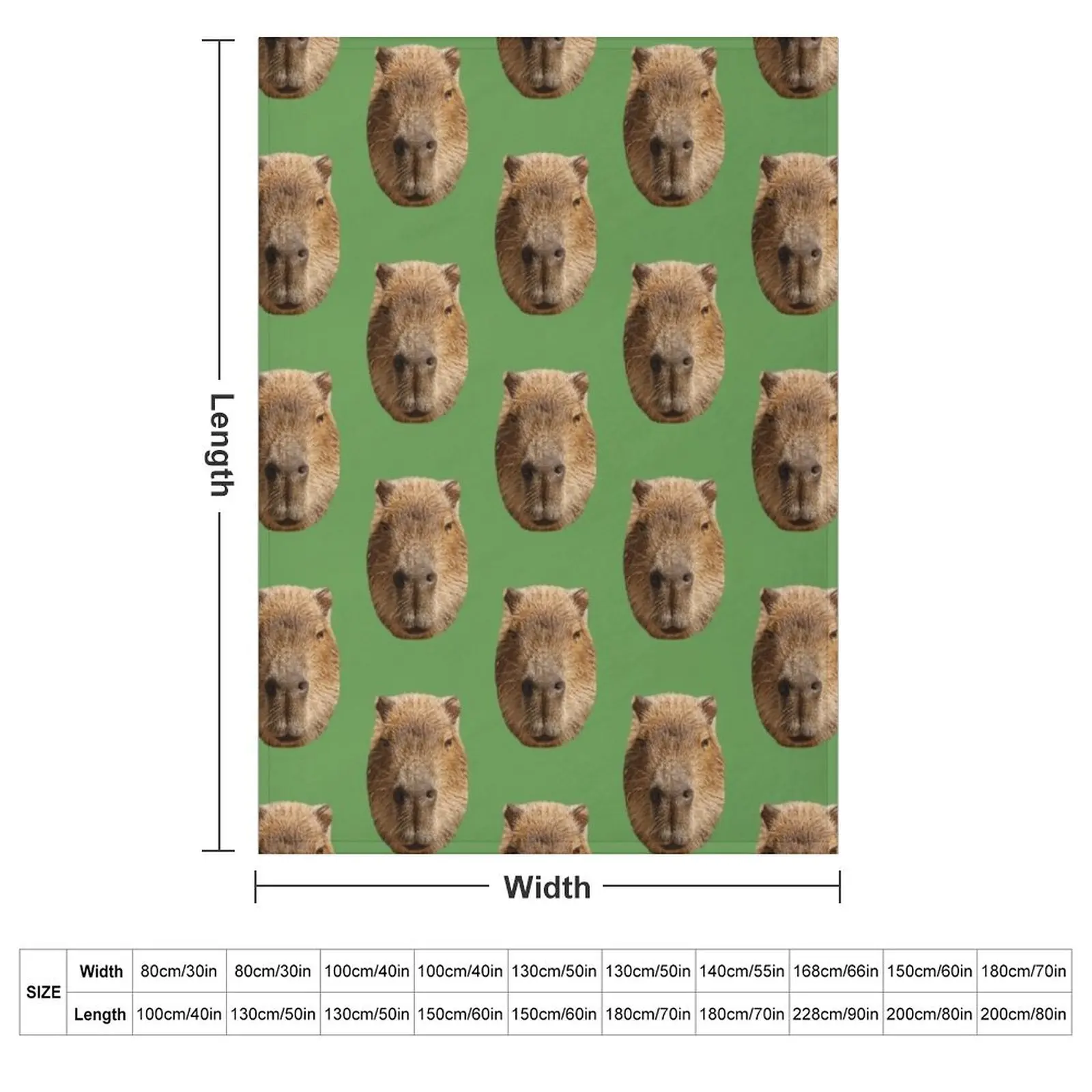 Male Capybara face Throw Blanket Bed covers Decoratives Sofa Quilt Blankets