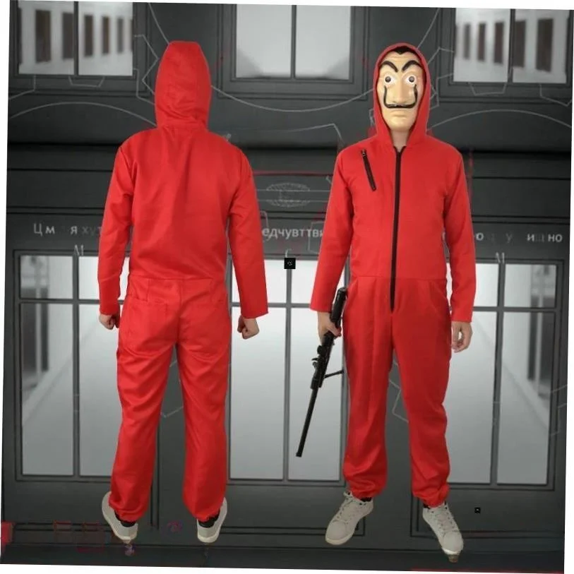 أزياء House of Paper Dali التأثيرية للهالوين لسرقة المال ملابس نسائية للمسرح العرقي لخريف 202 بدون علامة تجارية مسجلة #3